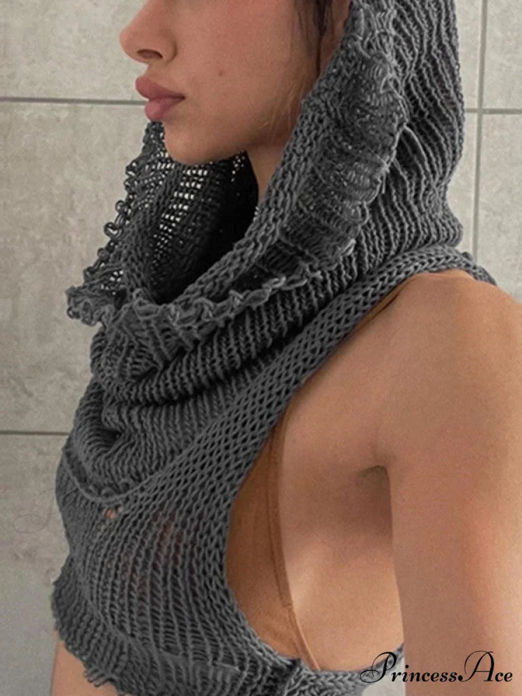 Hooded Cold Graceful Shoulder Mini Dress