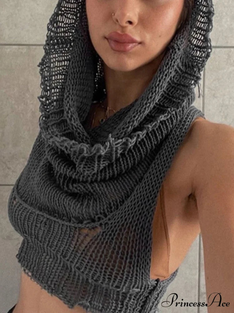 Hooded Cold Graceful Shoulder Mini Dress