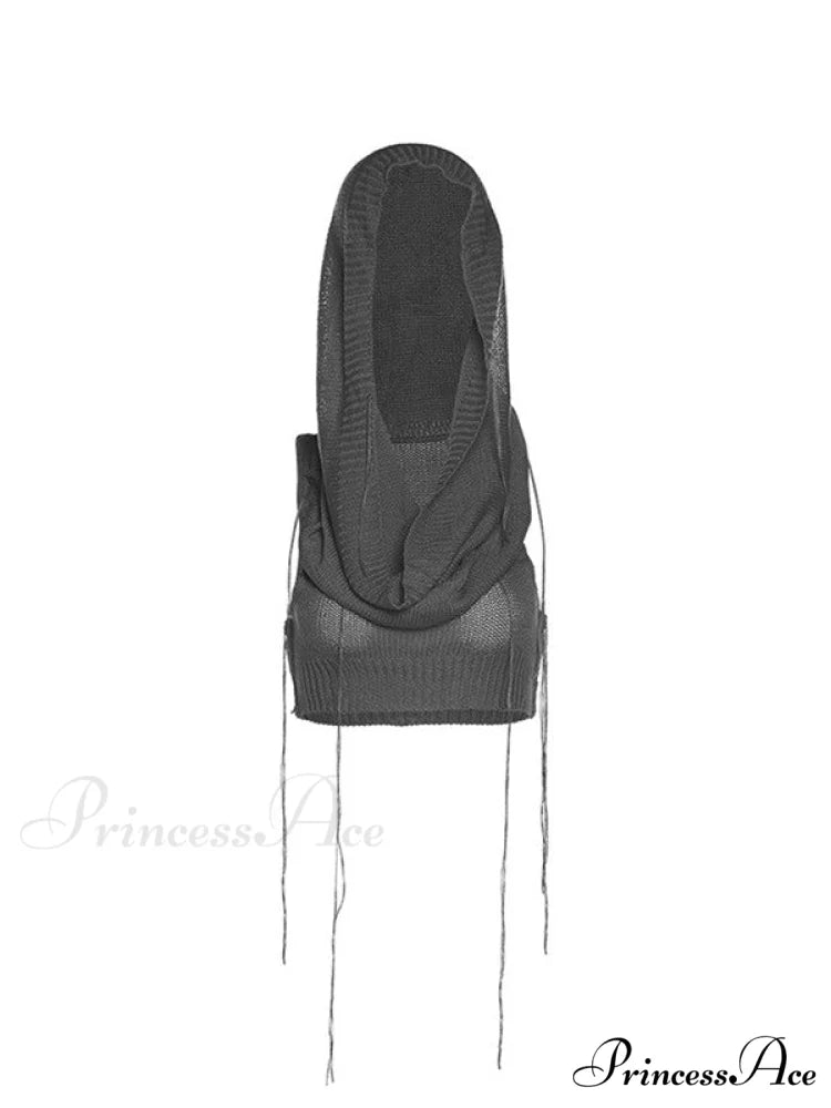 Hooded Cold Graceful Shoulder Mini Dress