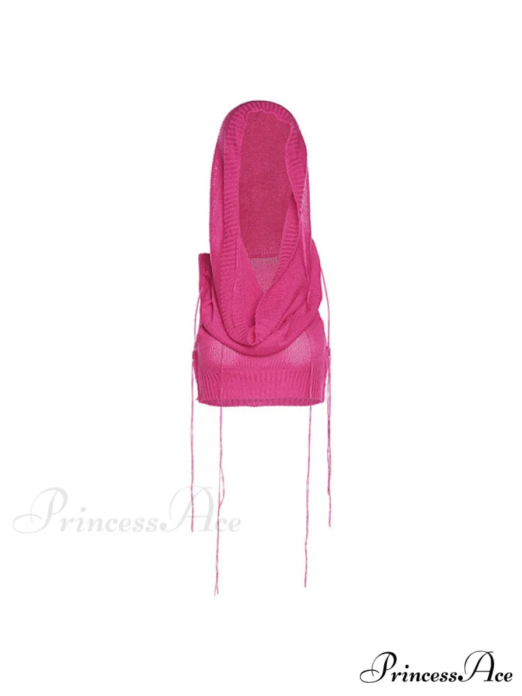 Hooded Cold Graceful Shoulder Mini Dress