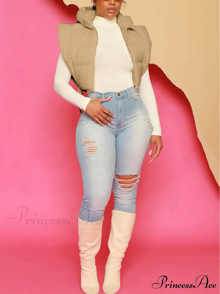 Hooded Crop Graceful Knit Cardigan