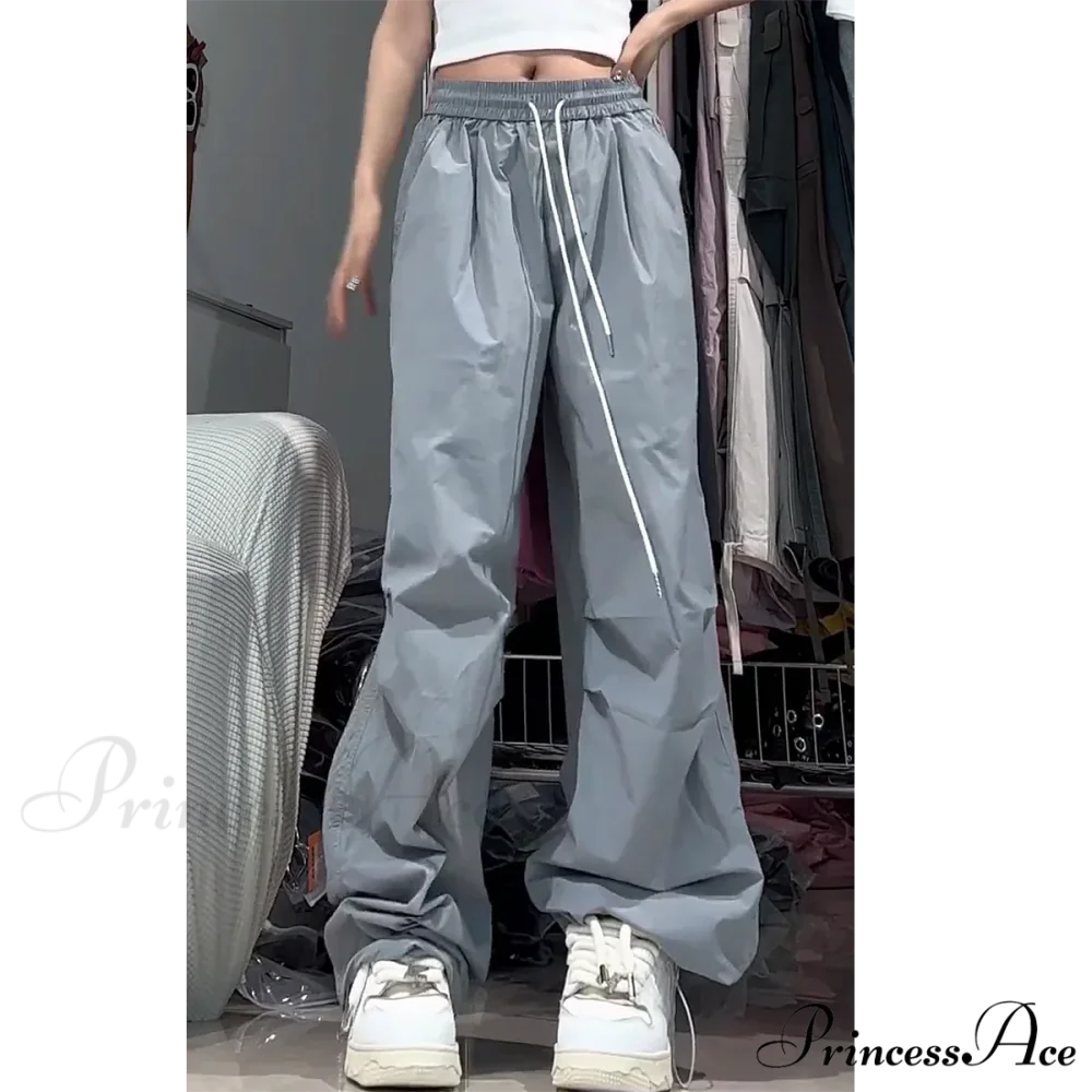 Hot Girl Informal High Waist Trousers GRAY / S pants-241228