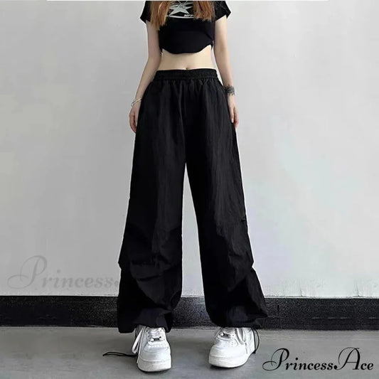 Hot Girl Rapid Drying Tall Waist Pants Black / S pants-241228