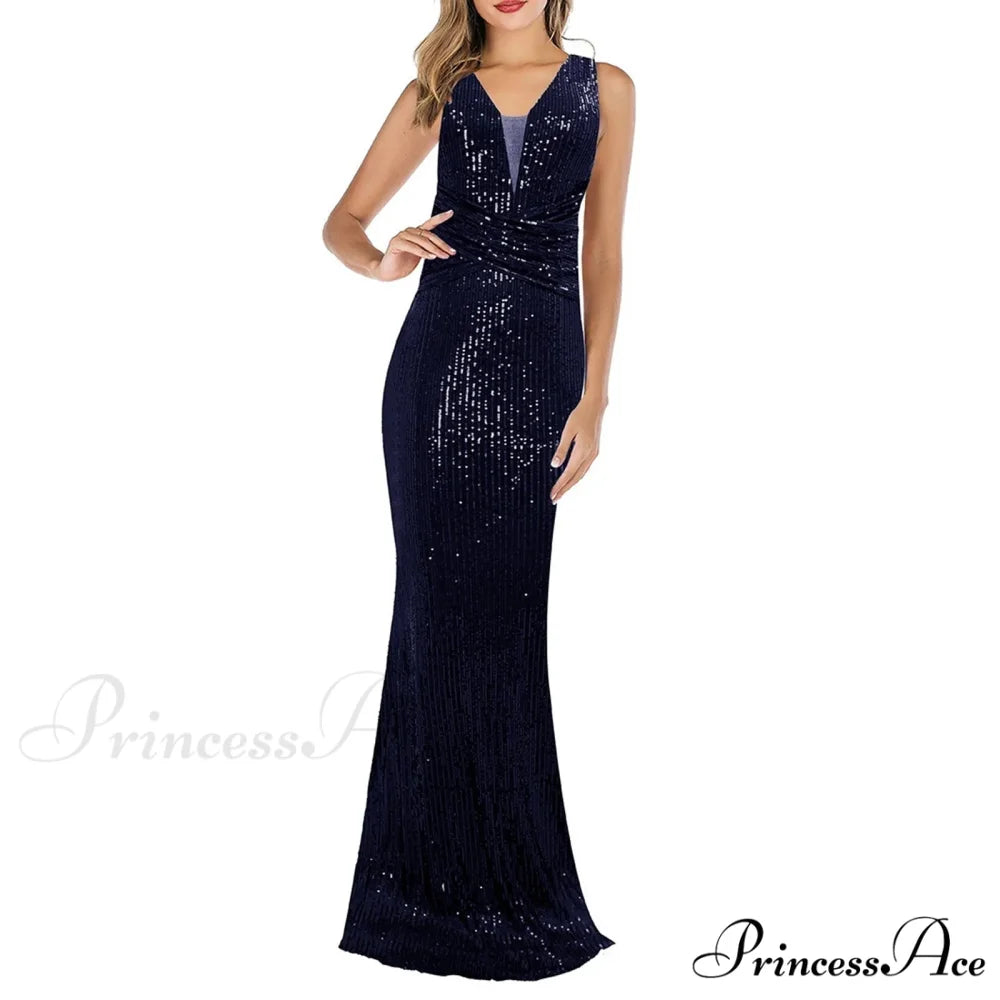 Hot Renaissance Medieval Costume Fitted Bodice And Witch Wedding Hooded Gown Robe Carnival Cosplay Dress Navy / S