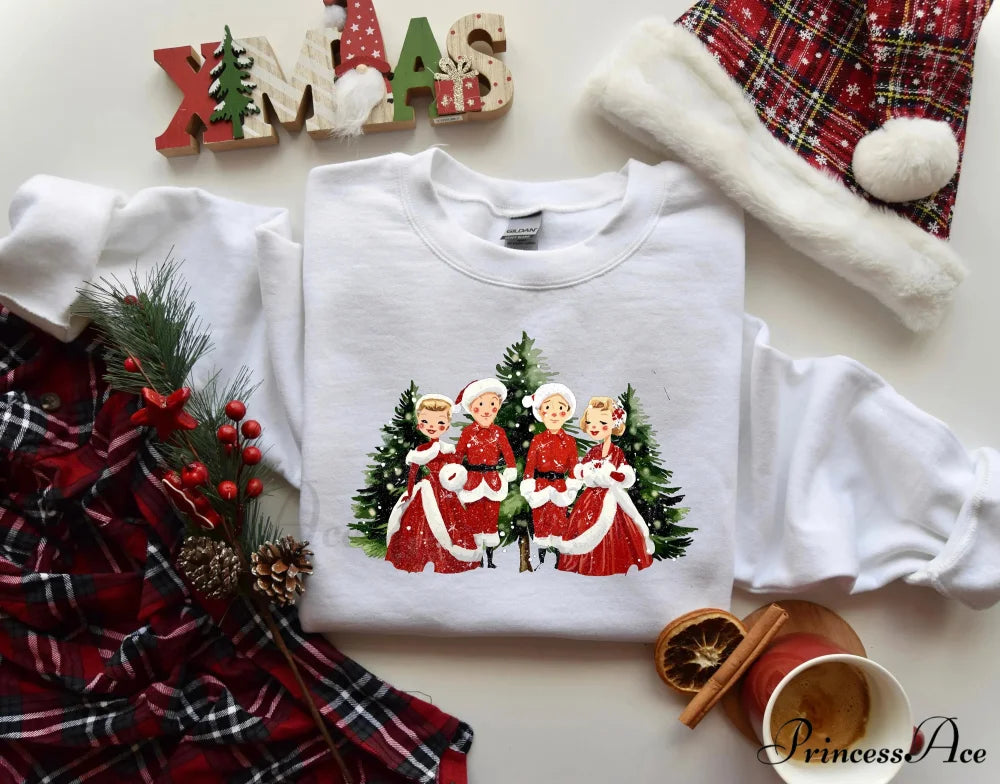 Hot Sale White Movie Song Girl Gifts Women Christmas Hoodie WHITE / S Christmas Hoodies-L