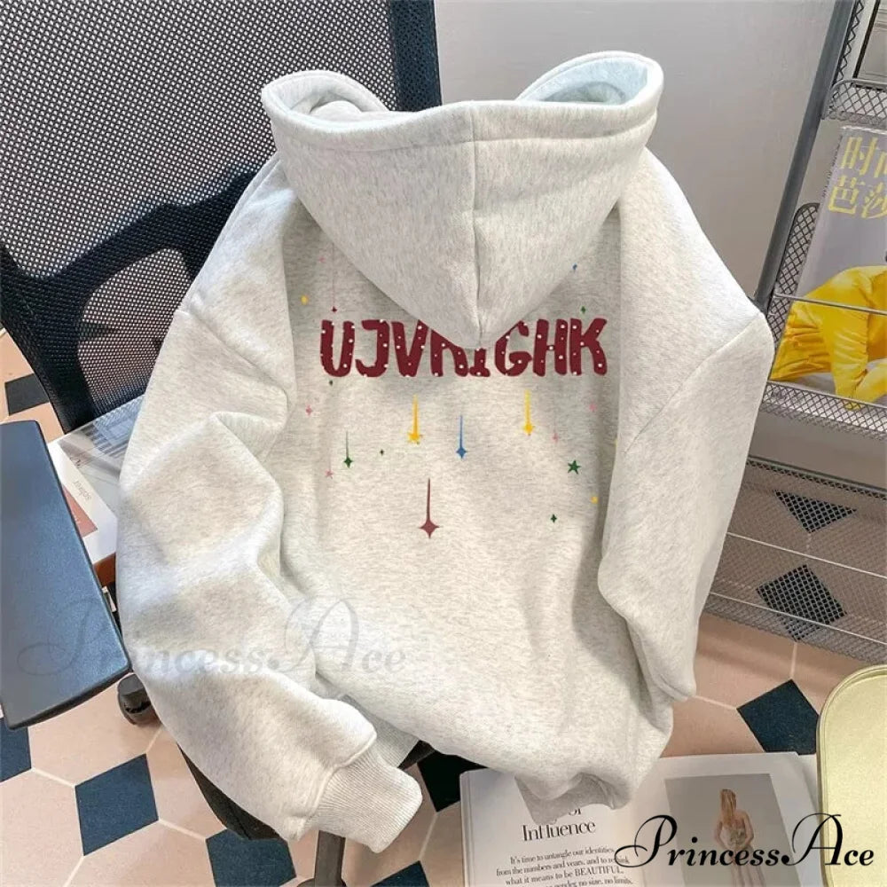 Humorous Graffiti Graphic Y2K Hoodie hoodies-241228