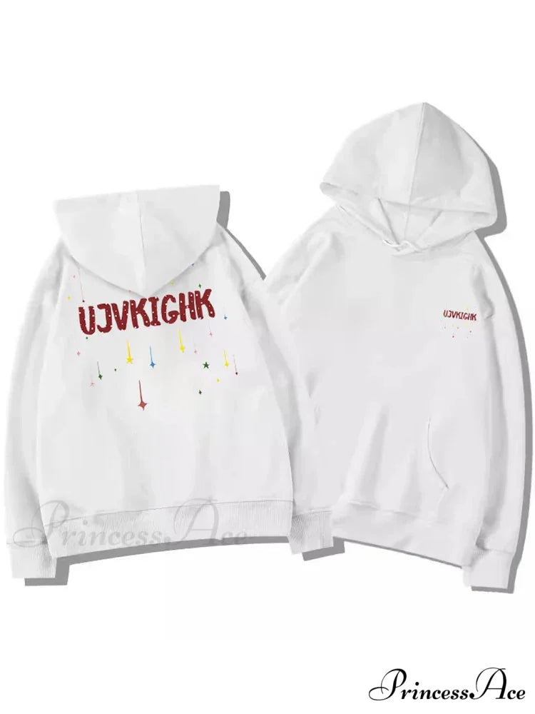 Humorous Graffiti Graphic Y2K Hoodie WHITE / M(40-50KG) hoodies-241228
