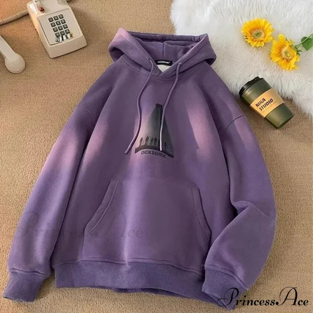 Humorous Graphic Fuzzy Y2K Hoodie hoodies-241228