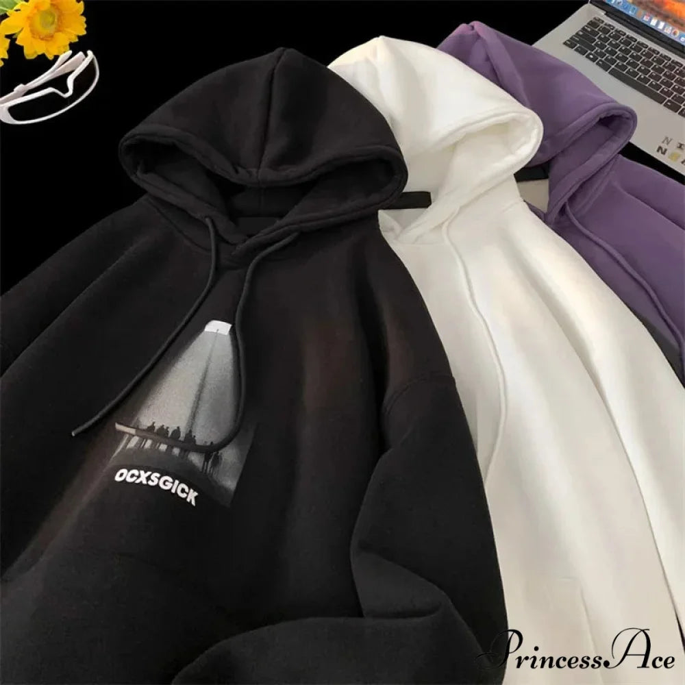 Humorous Graphic Fuzzy Y2K Hoodie hoodies-241228