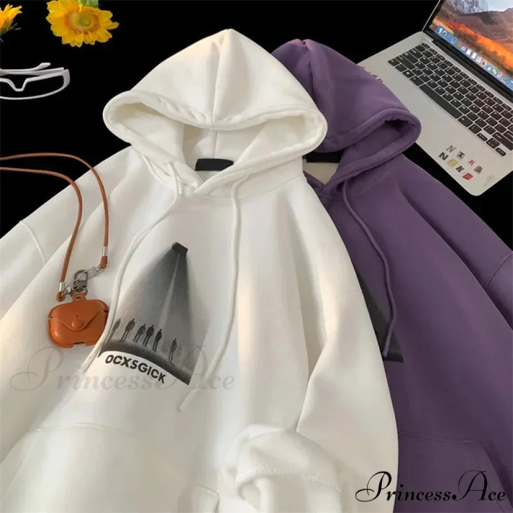 Humorous Graphic Fuzzy Y2K Hoodie hoodies-241228