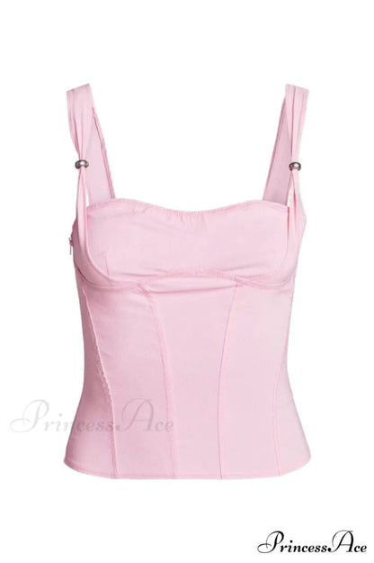 Idez Elegant Corset Top XS / Pink