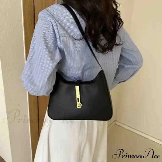 Imitation Suede Retro Traveler Shoulder Bag Black / 26.5x6x15.5cm shoulder-250126