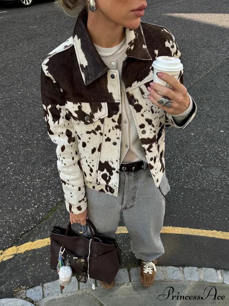 Imprinted Collar Velvet Jacket coats-241228