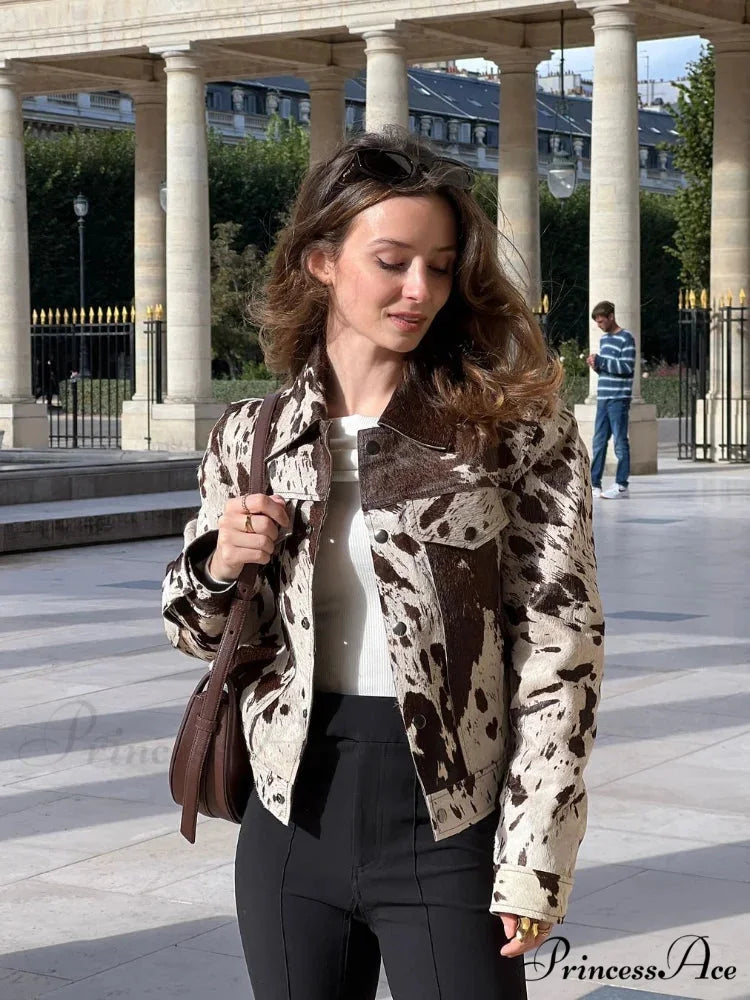 Imprinted Collar Velvet Jacket coats-241228