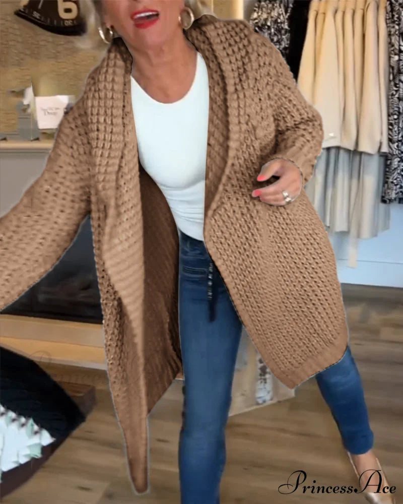 in solid Cardigan a color