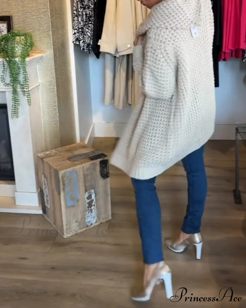 in solid Cardigan a color
