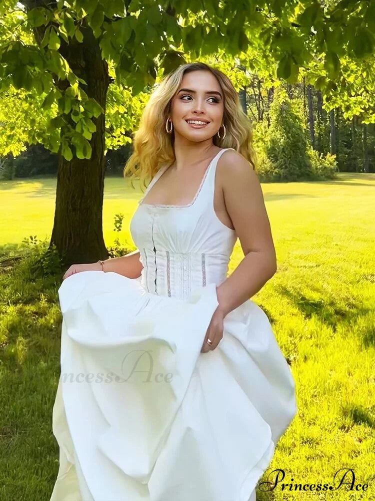 In the Clouds Charming Corset Bustier Midi Dress