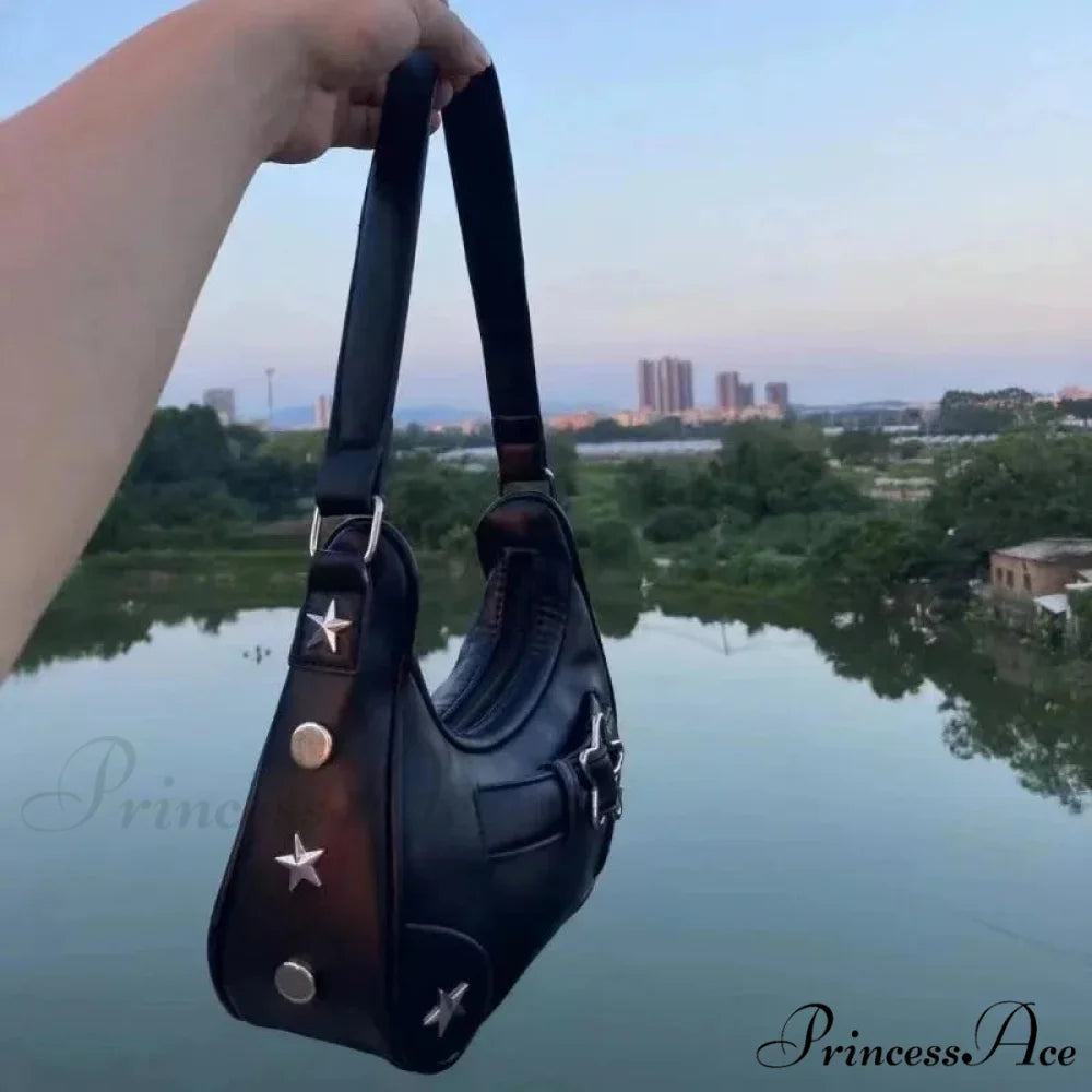 Informal Adorable Ivory Star Shoulder Purse shoulder-250126