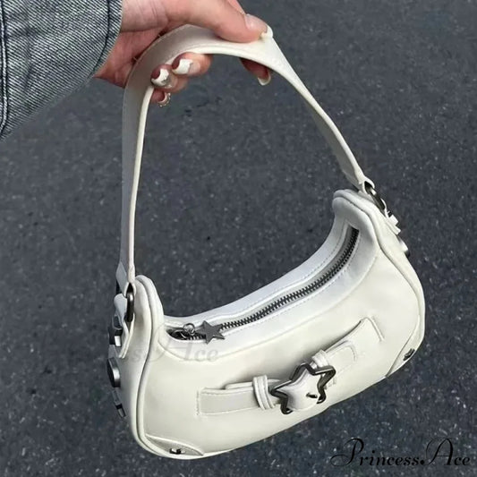 Informal Adorable Ivory Star Shoulder Purse shoulder-250126