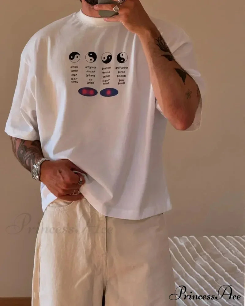 Informal Fish Year 2000 Graphic T-shirt white5 / S t-shirt-250223