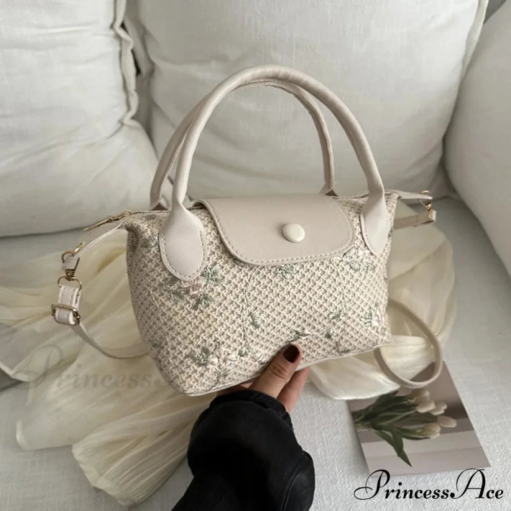 Informal Straw Crossbody Bag Journey Beach Purse handbag-250126