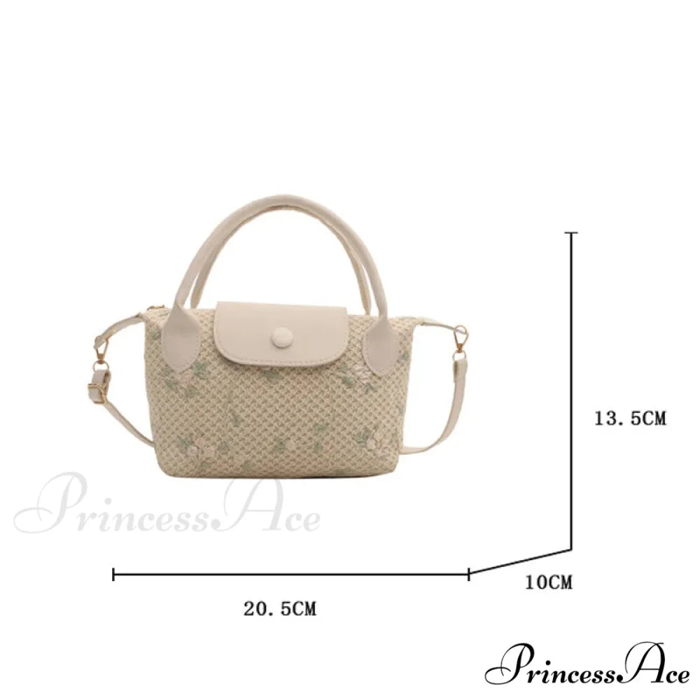 Informal Straw Crossbody Bag Journey Beach Purse handbag-250126