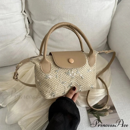 Informal Straw Crossbody Bag Journey Beach Purse handbag-250126
