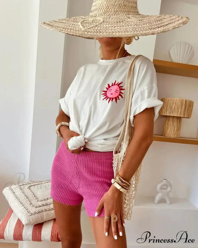 Informal Streetwear Gothic Extended Sleeve Shirt t-shirt-250223