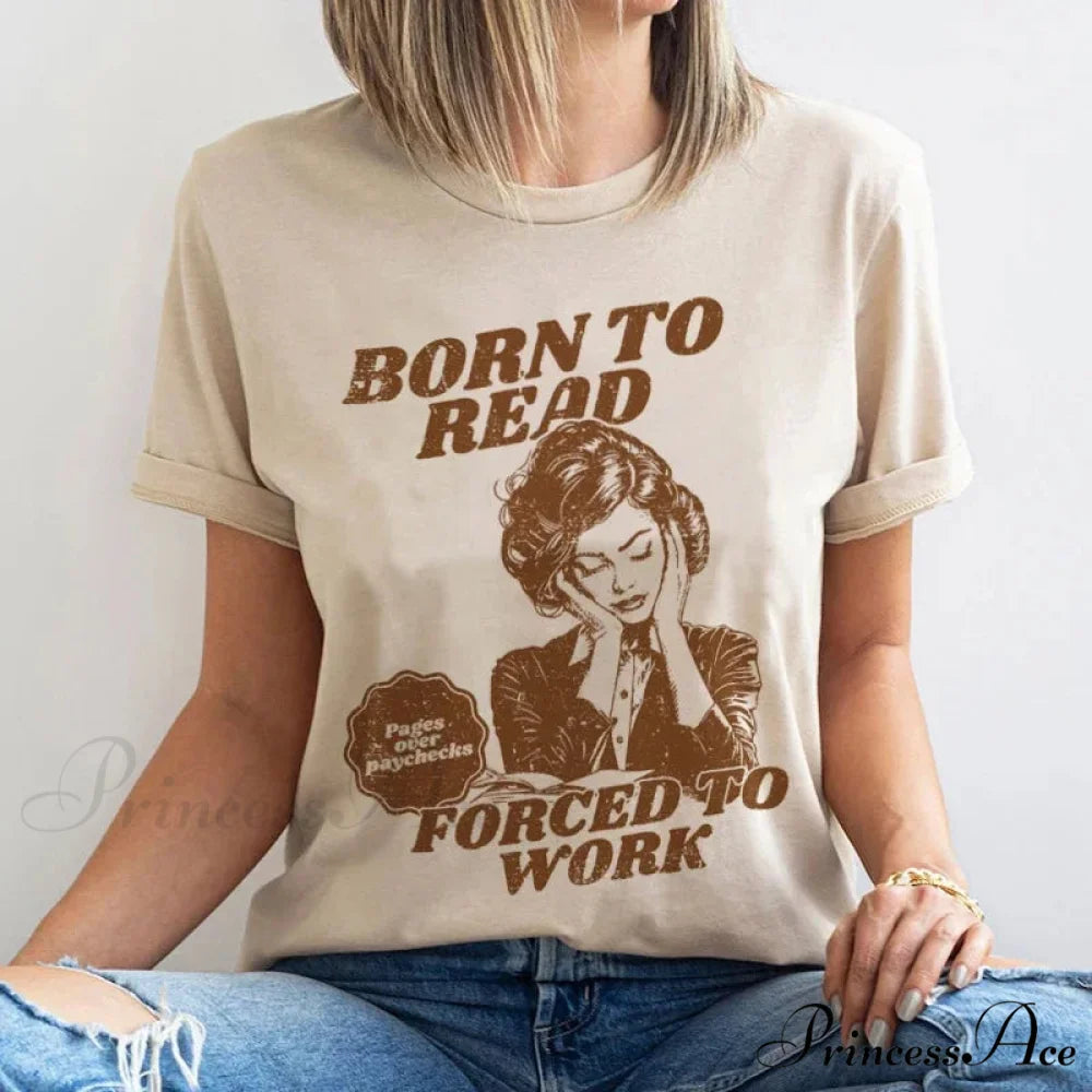 Innate to Peruse Meme Bookish T-shirt Khaki / S t-shirt-250223