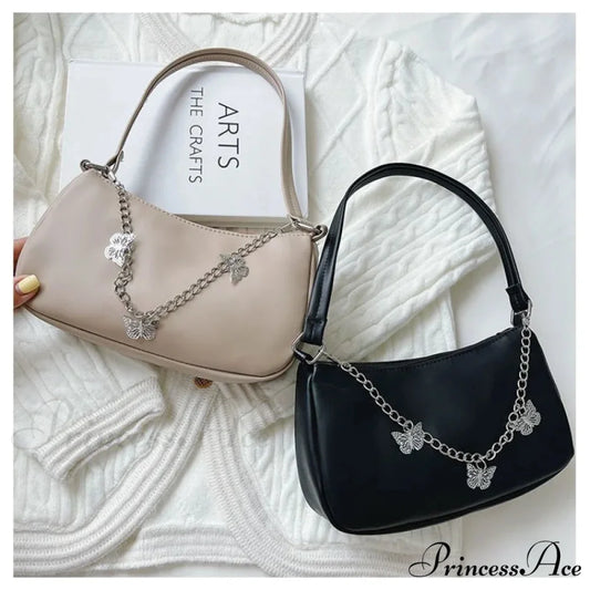 Insect Chain PU Leather Journey Shoulder Bag shoulder-250126