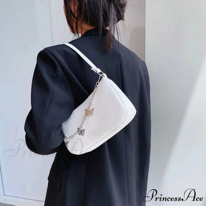 Insect Chain PU Leather Journey Shoulder Bag shoulder-250126