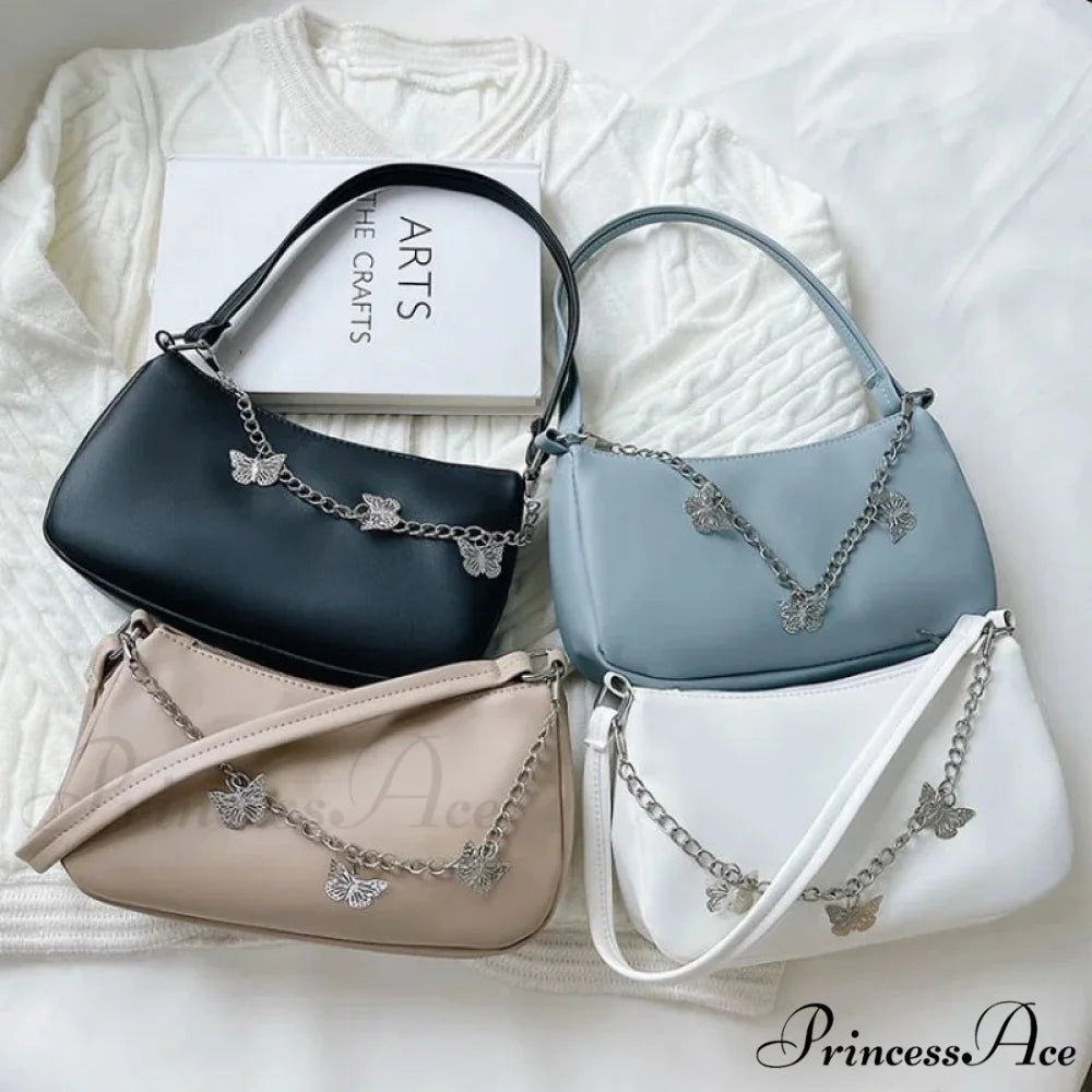 Insect Chain PU Leather Journey Shoulder Bag shoulder-250126