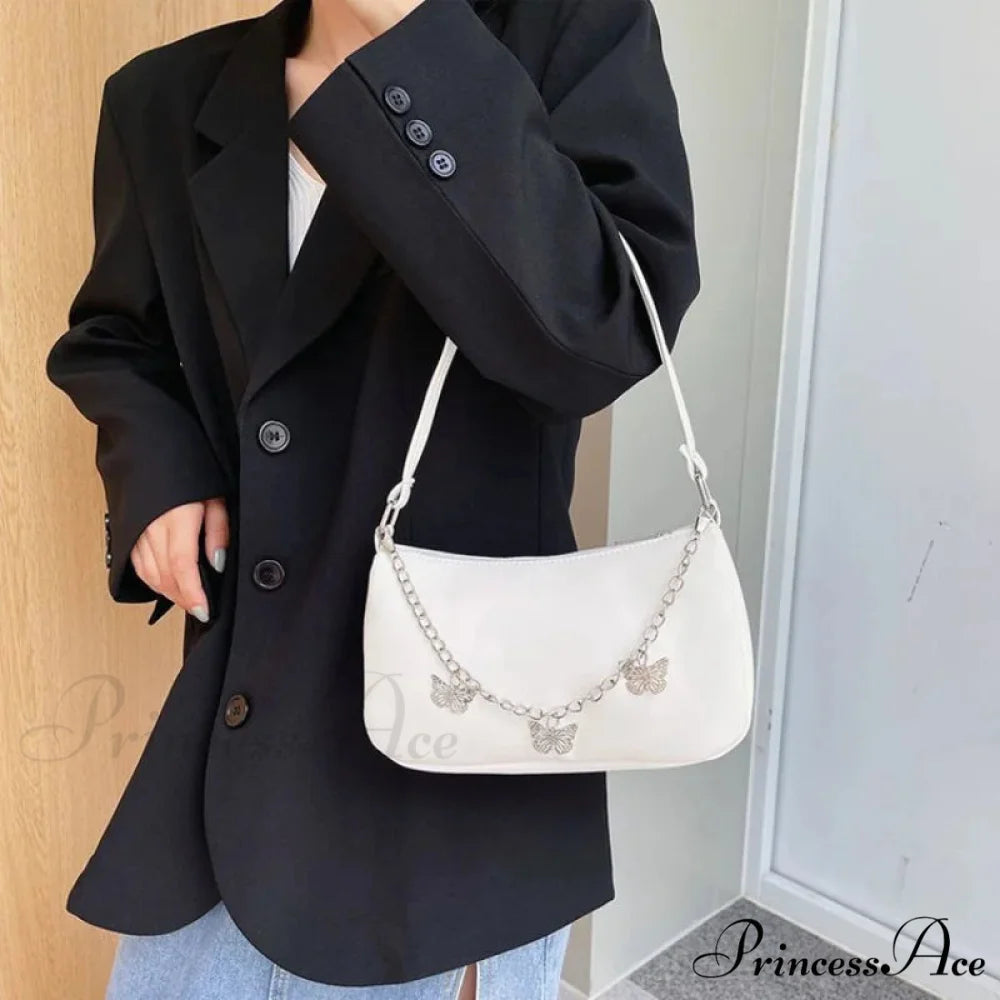Insect Chain PU Leather Journey Shoulder Bag shoulder-250126