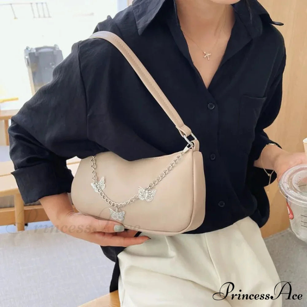 Insect Chain PU Leather Journey Shoulder Bag shoulder-250126