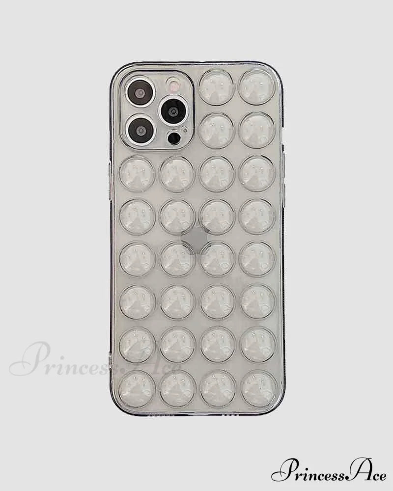 iPhone Clear Bubble Case Black / iPhone 7P