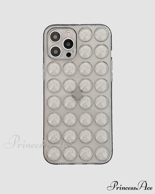 iPhone Clear Bubble Case Black / iPhone 7P