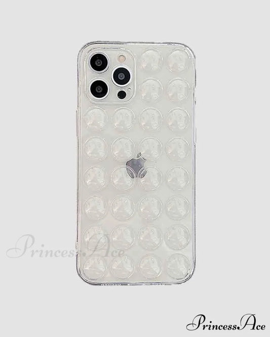 iPhone Clear Bubble Case White / iPhone 7P