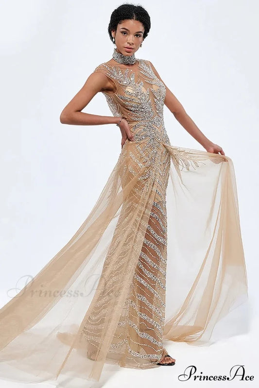 Irina Beaded Graceful Maxi Dress