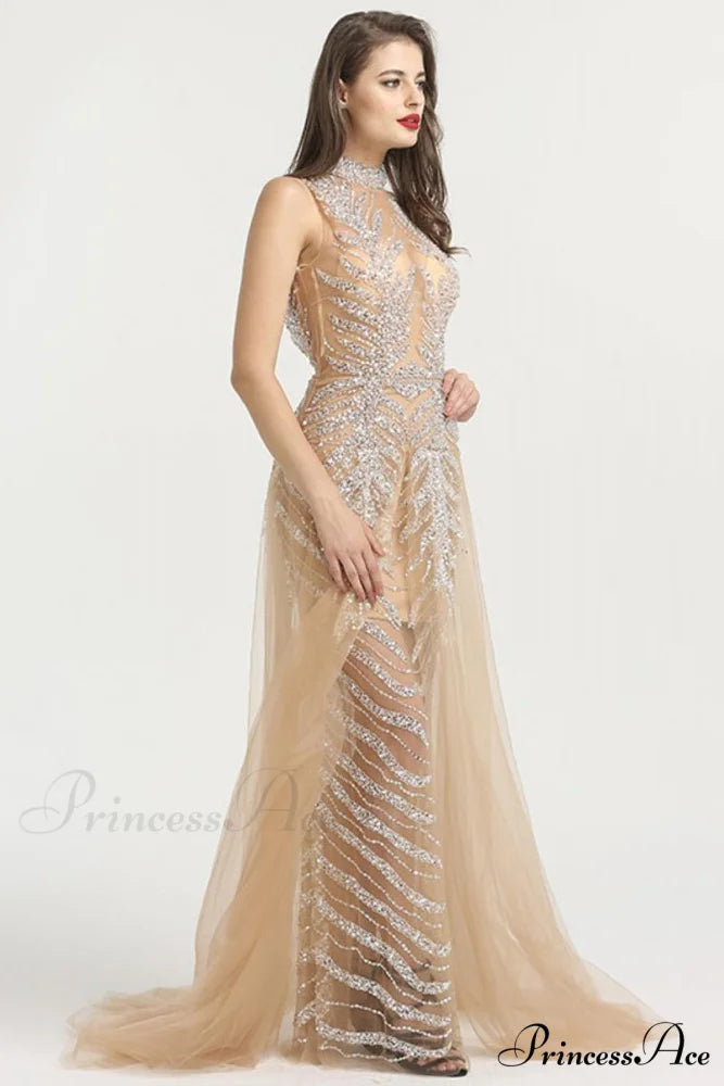 Irina Beaded Graceful Maxi Dress