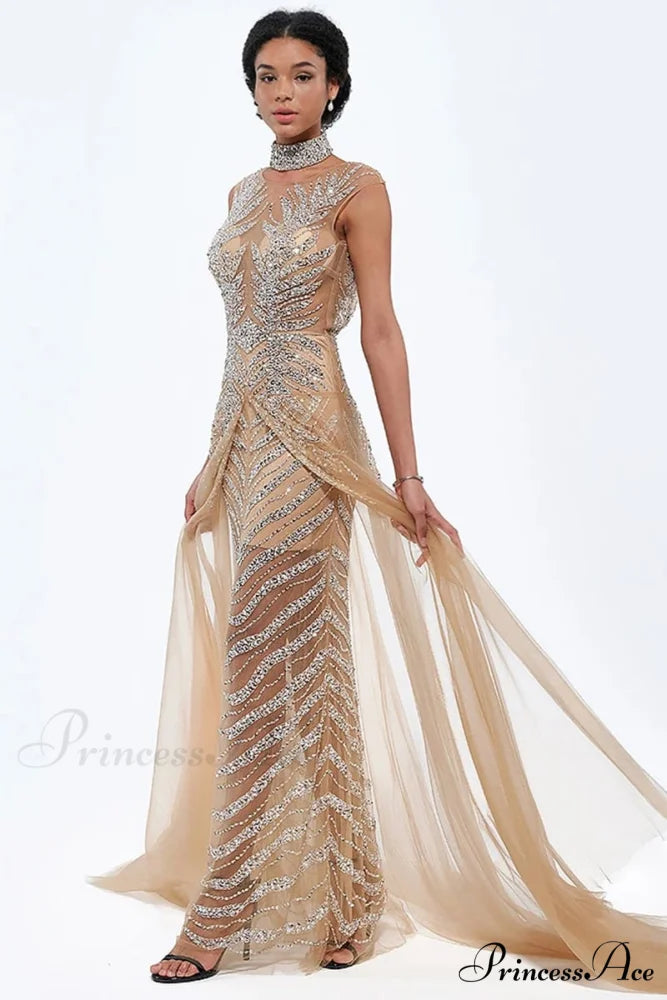 Irina Beaded Graceful Maxi Dress