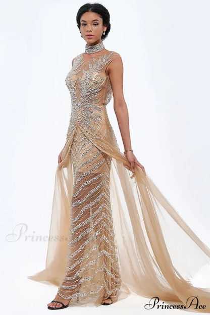 Irina Beaded Graceful Maxi Dress