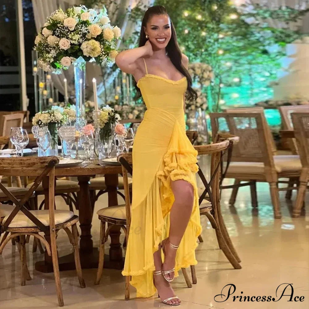 Irregular Frilly Vacation Dress vacationdress-250223