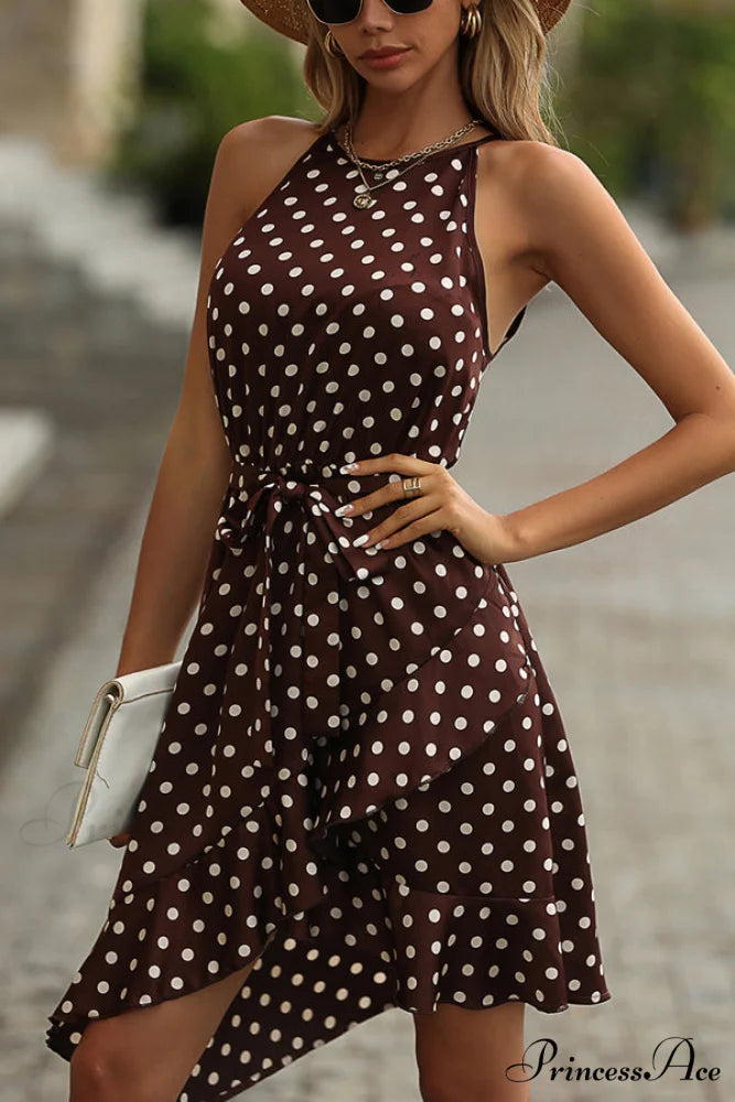 Irregular Hem Solid Trendy Color Mini Dress