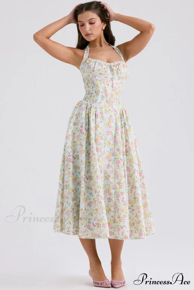 Isolde Floral Stylish Midi Dress