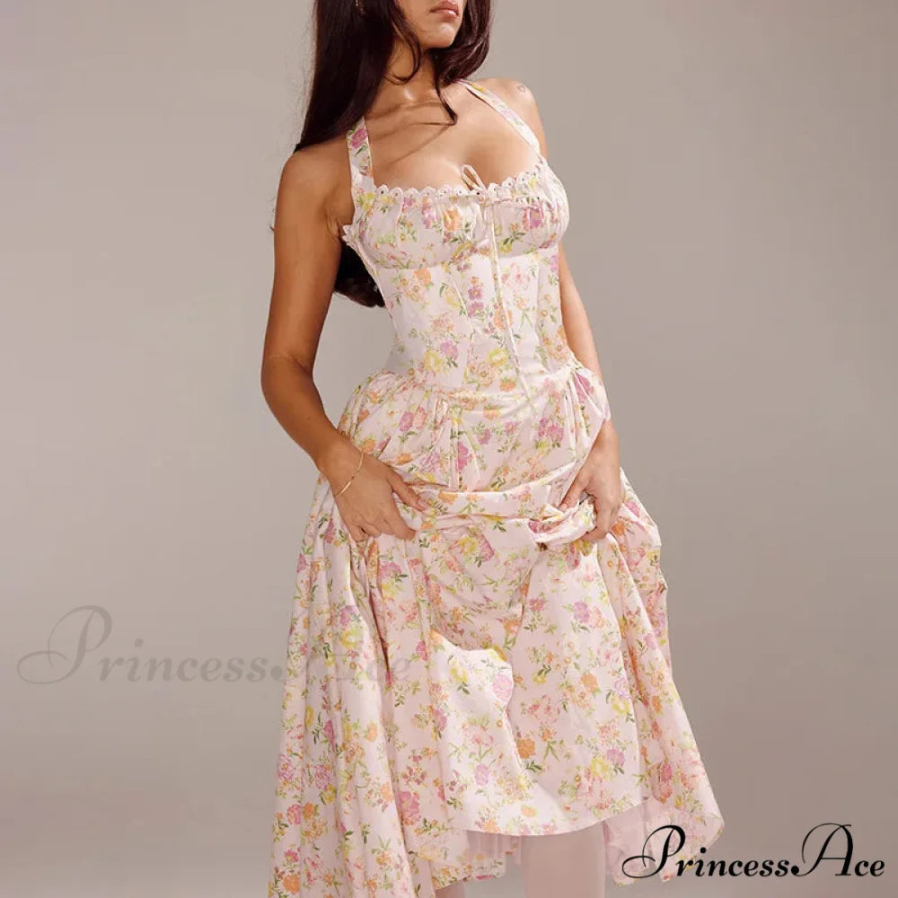 Isolde Floral Stylish Midi Dress