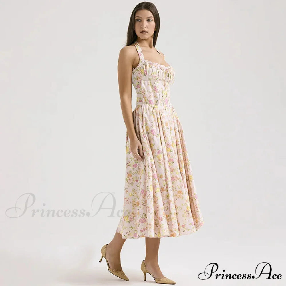 Isolde Floral Stylish Midi Dress