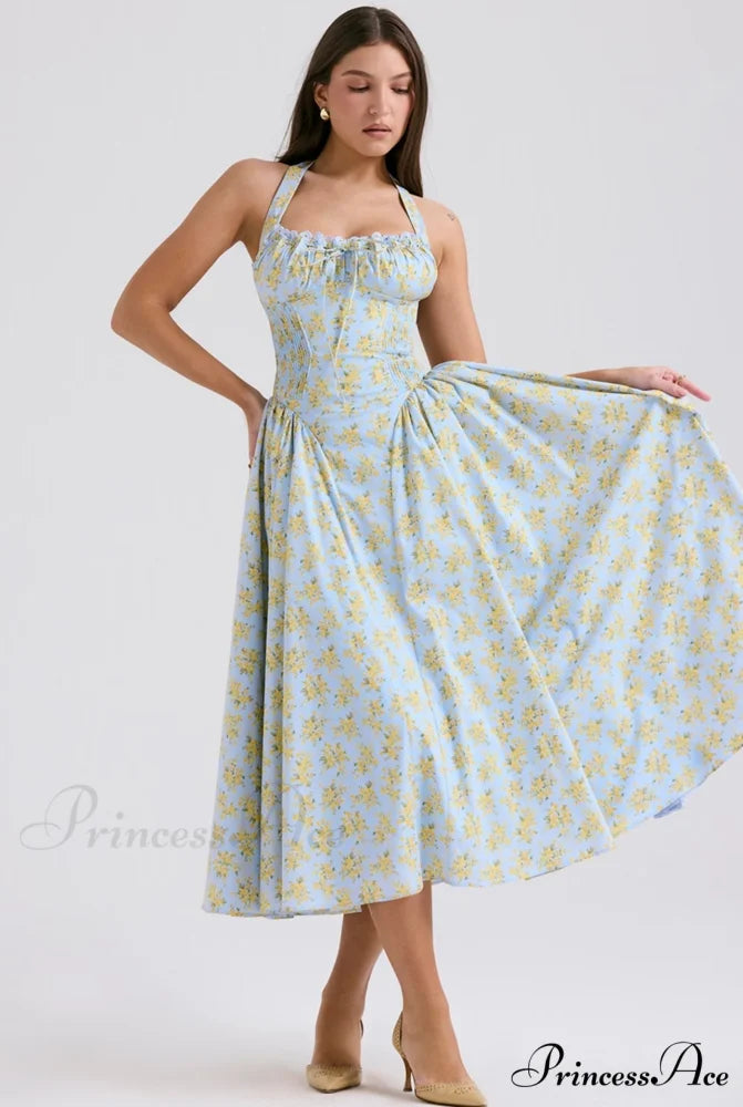 Isolde Floral Stylish Midi Dress