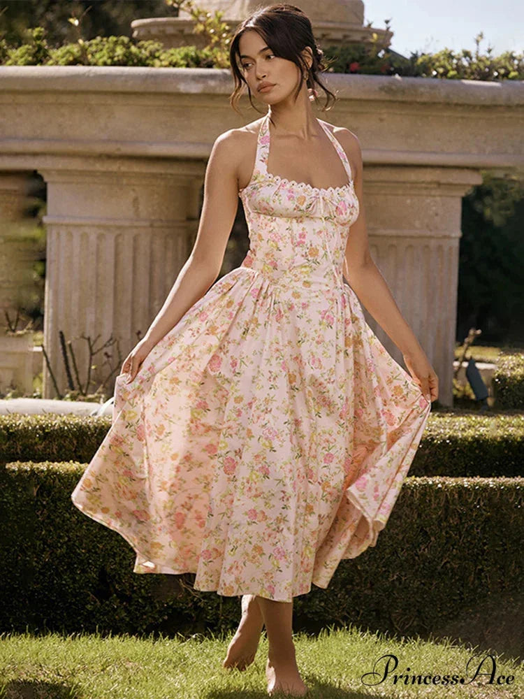 Isolde Floral Stylish Midi Dress