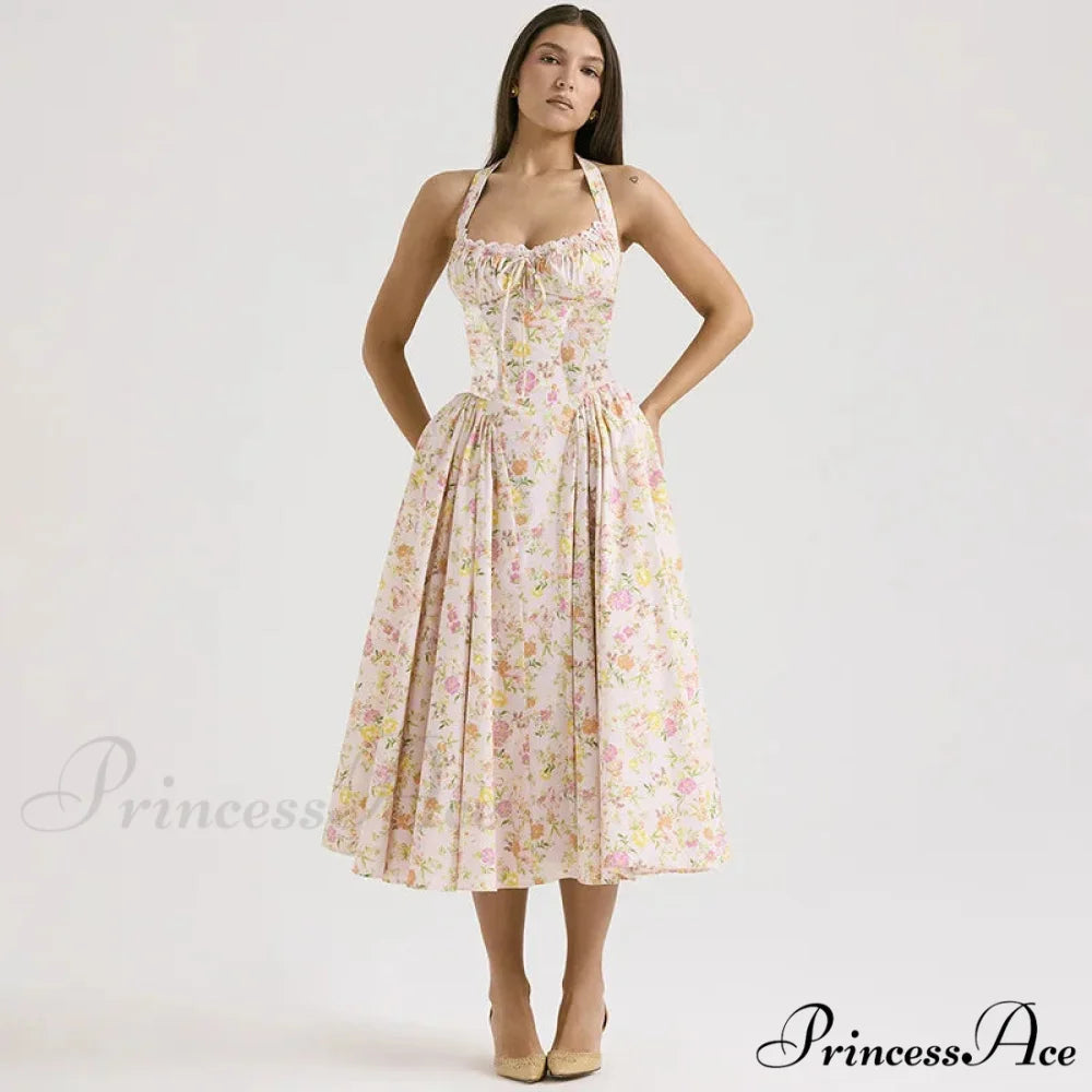 Isolde Floral Stylish Midi Dress