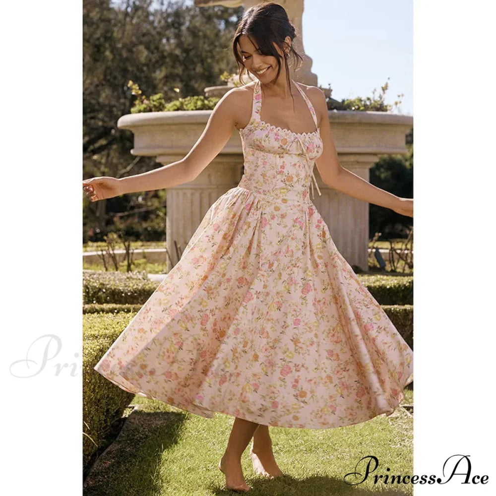 Isolde Floral Stylish Midi Dress